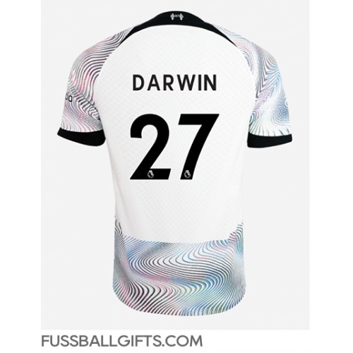 Liverpool Darwin Nunez #27 Fußballbekleidung Auswärtstrikot 2022-23 Kurzarm